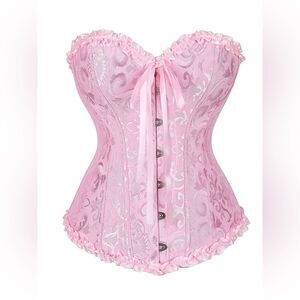 Women‘s Ruffles Corset Top Strapless Waist Trainer 2XL